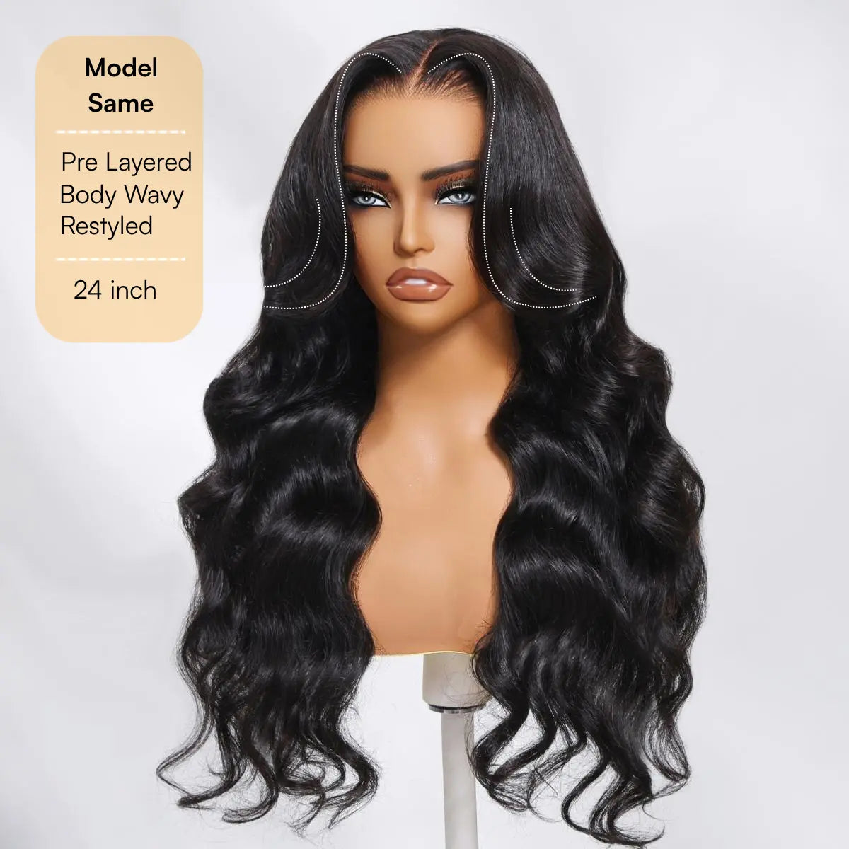 🔥Final 3 Hours: 50%OFF🔥Body Wave 13x4 Lace Frontal Wig Human Hair Pre Plucked Pre Bleached 180% Density Beginner Friendly