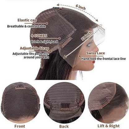 Deep Wave 13x6 Lace Frontal Wig Pre Plucked Hairline Lace Wigs Natural Color On Sale