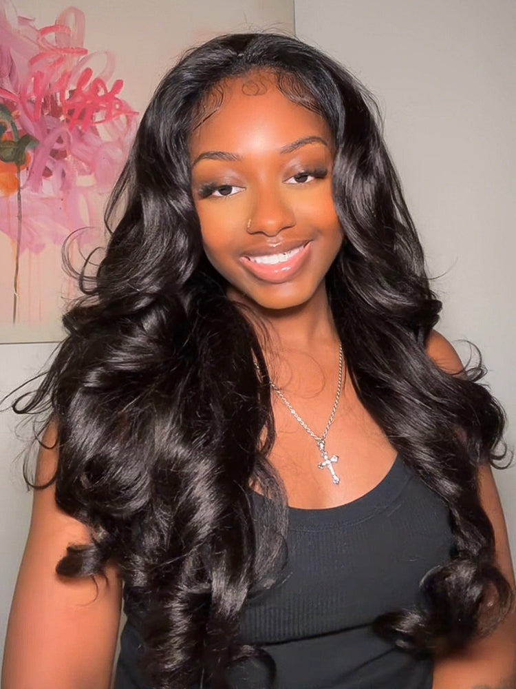 Styled Butterfly Cut Layered Yaki Straight Glueless Install Half Wig With Draw-string Beginner Friendly