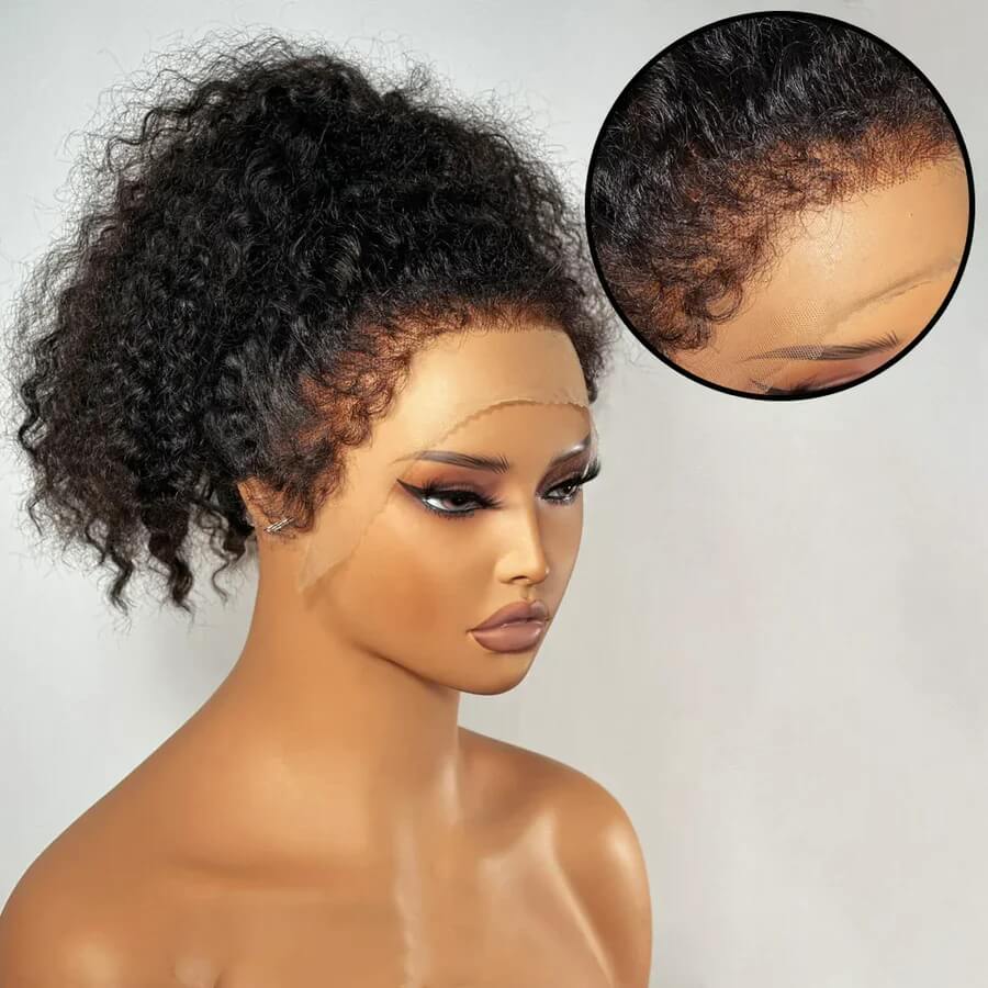 Pre-Cut Lace. Pre-Plucked Hairline. Pre-Bleached Knots. Pre-Curly 4C Edges. Just Wear & Go.