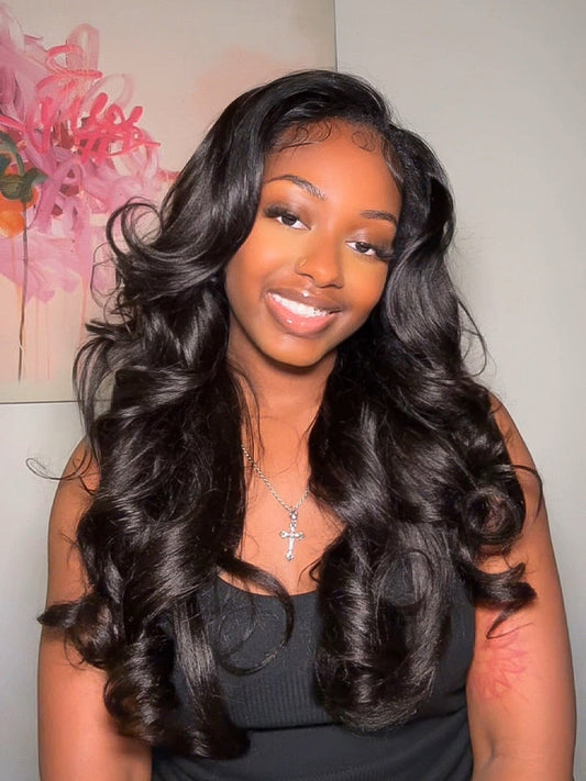 Styled Butterfly Cut Layered Yaki Straight Glueless Install Half Wig With Draw-string Beginner Friendly