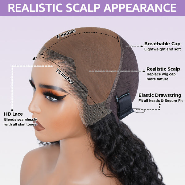 The Belvedon Glueless Wig – 13x6 HD Lace, Pre-Plucked & Ready to Wear