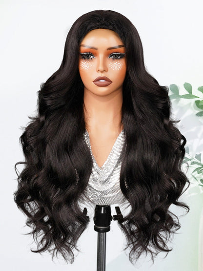 Styled Butterfly Cut Layered Yaki Straight Glueless Install Half Wig With Draw-string Beginner Friendly