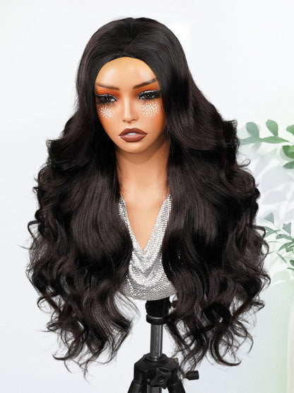 Styled Butterfly Cut Layered Yaki Straight Glueless Install Half Wig With Draw-string Beginner Friendly
